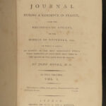 1793 French Revolution 1ed John Moore Journal of Paris Louis XIV + Color MAP 2v