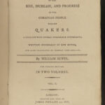 1799 History of QUAKERS Willem Sewel Turkish Pirates William PENN George Fox 2v