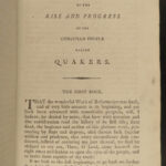 1799 History of QUAKERS Willem Sewel Turkish Pirates William PENN George Fox 2v