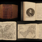 1761 Naval History Britain Barrow Voyages MAPS Walter Raleigh Francis Drake 4v