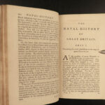 1761 Naval History Britain Barrow Voyages MAPS Walter Raleigh Francis Drake 4v