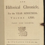 1793 SLAVERY in Jamaica Tobago Muscogee INDIANS Americana Washington Congress