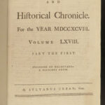 1798 1ed FLORIDA & LOUISANA Colonies Vesuvius Napoleon Yellow Fever Plague RARE
