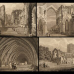 1830 Fountains Abbey in Yorkshire Cathedral Ruins Illustrated Henry VIII Storer