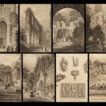 1830 Fountains Abbey in Yorkshire Cathedral Ruins Illustrated Henry VIII Storer