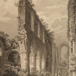 1830 Fountains Abbey in Yorkshire Cathedral Ruins Illustrated Henry VIII Storer