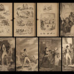 1842 Omnibus 1ed by George Cruikshank Comic English Essays & Art FINE BINDING