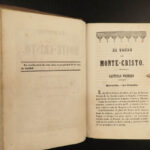1846 1ed The Count of Monte Cristo Alexandre Dumas French Lit SPANISH ed 3v SET