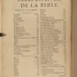 1701 RARE French Holy Bible Biblia Sacra Vulgate de SACY 2v Jerusalem Israel MAP