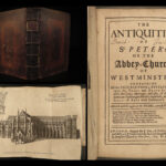 1713 Antiquities of Westminster Abbey St Peters London England Illustrated Tombs