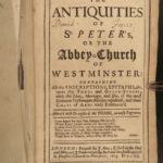 1713 Antiquities of Westminster Abbey St Peters London England Illustrated Tombs