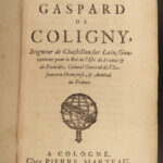 1686 Life of Gaspard de Coligny French Huguenot France Catholic Protestant WARS