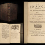 1691 Duval La France History Voyages Travel Normandy CANADA Discovery Wars RARE