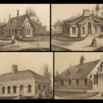 1856 American Architecture Houses Economic Cottage Builder Construction Plans