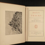 1895 1st ed Pony Tracks Frederic Remington INDIANS Americana Cowboy Illustrated