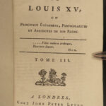 1788 King Louis XV France Private Life Letters & Correspondence CANADA Quebec 4v