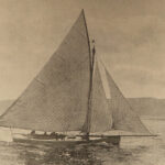 1895 YACHTS Yachting Ocean Cruising BOATS Ship Racing Sailing America 2v SET