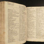 1685 1ed Greek & Latin Lexicon Dutch Cornelis Schrevel Grammar Cambridge Hayes