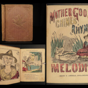 1860 Mother Goose Nursery Rhymes Color Illustrated Children Fairy Humpty Dumpty