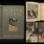 1906 1st ed White Fang by Jack London Adventure Novel Illustrated Wolves Indians