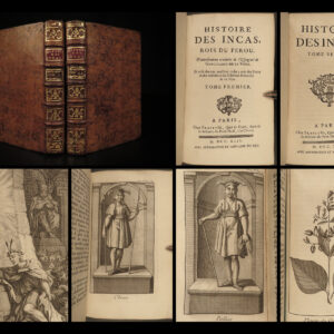1744 Inca PERU History South America Garcilaso Vega Spanish Conquests 2v Incan
