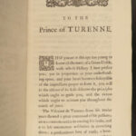 1735 ENGLISH 1ed Turenne Henri d’Auvergne France Military Dutch War Flanders