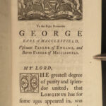 1752 Longinus On the Sublime ENGLISH Language Rhetoric Public Speaking Oxford