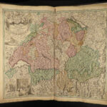 1730 ATLAS Minor Geography MAPS Switzerland Russia Denmark Jutland Homann HUGE