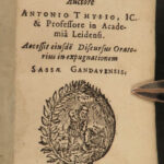 1645 1ed Dutch History Netherlands Eighty Years War Batavia Portugal Thysius