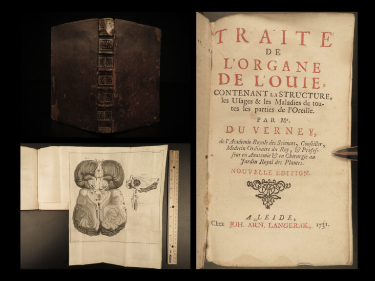 Image of 1731 1ed Duverney on Hearing EAR DISEASES Otology Sound Medicine Anatomy RARE