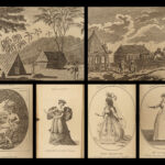 1785 Lady’s Magazine Fashion Captain Cook Voyages Tonga Zambeccari Balloon