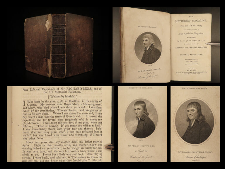 Image of 1798 1st ed Methodist Magazine Methodist John Wesley Carolina Negro Preacher