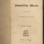 1844 EXQUISITE Friedrich Schiller Historical Tragedy Play German Theater BINDING