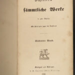 1844 EXQUISITE Friedrich Schiller Historical Tragedy Play German Theater BINDING