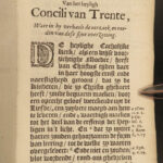 1684 DUTCH Council of Trent Catholic Church Pope Pius IV Julius III Antwerp