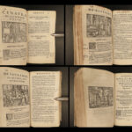 1570 Catholic Church Fathers WOODCUTS Ambrose Jerome Popes 2in1 Aurifoco Examen