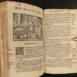 1570 Catholic Church Fathers WOODCUTS Ambrose Jerome Popes 2in1 Aurifoco Examen