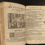 1570 Catholic Church Fathers WOODCUTS Ambrose Jerome Popes 2in1 Aurifoco Examen