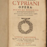1648 1st ed Saint Cyprian Bishop of Carthage Early Christian MARTYR Papacy FOLIO