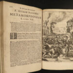 1661 OVID Metamorphoses Greek & Roman Mythology ART Illustrated Schrevel Latin