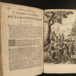 1661 OVID Metamorphoses Greek & Roman Mythology ART Illustrated Schrevel Latin