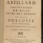 1728 Medieval Peter Abelard & Heloise Illicit Love Philosophy Sexuality Gervaise