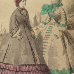 1868 FASHION English Woman Domestic Magazine Illustrated Dresses Beeton Recipes