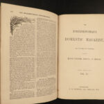 1868 FASHION English Woman Domestic Magazine Illustrated Dresses Beeton Recipes