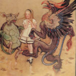 1922 Alice in Wonderland Lewis Carroll Literature ART Color Illustrated Hudson