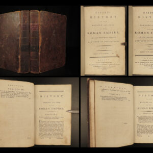 1790 famous edward gibbon decline & fall of roman empire caesar rome 2v set