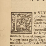 1554 Petrarch Poetry Triumphs Italian Il Petrarca Venice Vellutello Woodcuts MAP