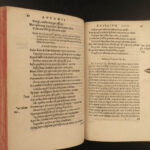1558 Ausonius Ancient Roman Poetry Edyllium Periochae Homer Iliad RARE Tournes