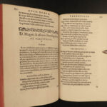 1558 Ausonius Ancient Roman Poetry Edyllium Periochae Homer Iliad RARE Tournes