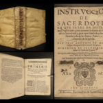 1637 Spanish Antonio de Molina Priest Instructions Catholic Carthusian Barcelona